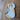 Hand painted ceramic ornament of a tan and white dog, perfect for hanging on a tree or wall.