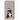 Gray Christmas tissue pack with snowflakes and a black dog wearing a Santa hat. Pocket-sized tissues, 2.3 x 0.8 x 4 inches.