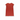 Red dress with white trim on a white background