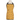 Yellow kid-sized apron with black dog print laid flat