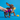 Dog tugging on firework toy with rope handle