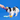 Dog chewing colorful firework-shaped squeaky toy