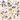 White Halloween napkin with dogs in costumes going trick-or-treating, assorted dog breeds, 3-ply, 5x5 inches, set of 20.