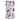 Fabric with patriotic dog illustrations on a white background