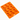 An orange silicone mold tray with multiple elongated, wavy cavities, shown at an angle on a plain white background.