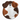 Spotted dog shaped dish on a white background.