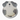 Gray spotted dog shaped dish on a white background.