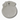 White dog shaped dish on a white background.