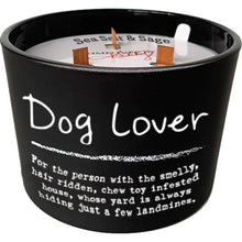 Load image into Gallery viewer, Dog Lover Gifts, Dog Lover Candle With Sea Salt And Sage Scent