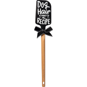 Dog Themed Kitchen Tools, Dog Hair Is Part Of The Recipe Silicone Spatula