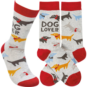 Dog Lover Socks Featuring An All Over Dog Print