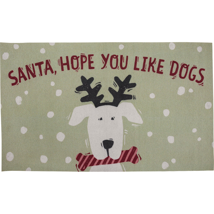 Christmas Gifts for Dog Lovers, Santa Hope You Like Dogs Floor Mat