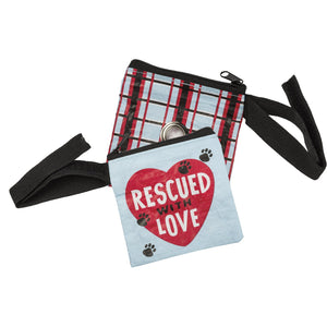 Accessories For Dog Owners, Funny  Pet Waste Pouch, Rescued With Love Dog Poop Bag